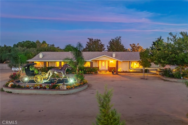 view of ranch-style home