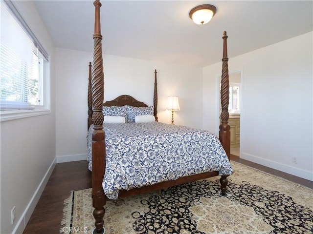 bedroom featuring hardwood / wood-style floors