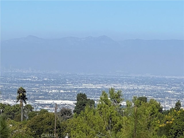 water view with a mountain view