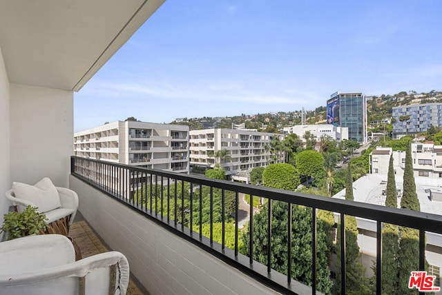 view of balcony