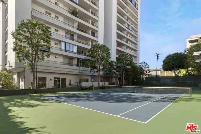 view of tennis court