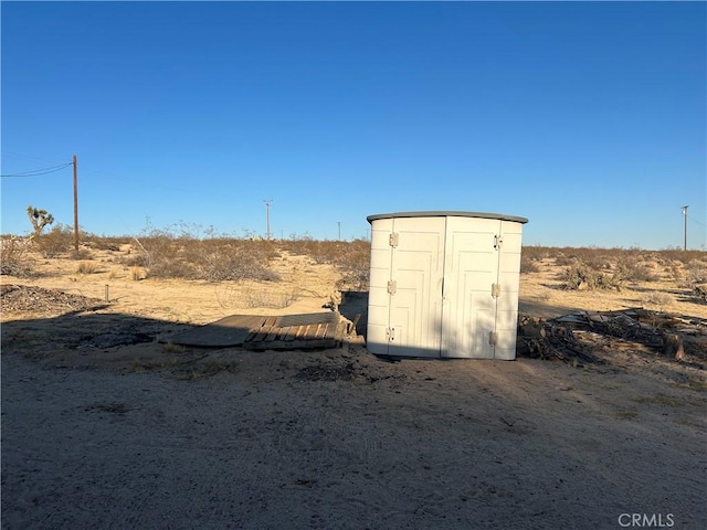 63737 Gibson Rd, Joshua Tree, CA 92252 - view of shed with a view of rural / pastoral area