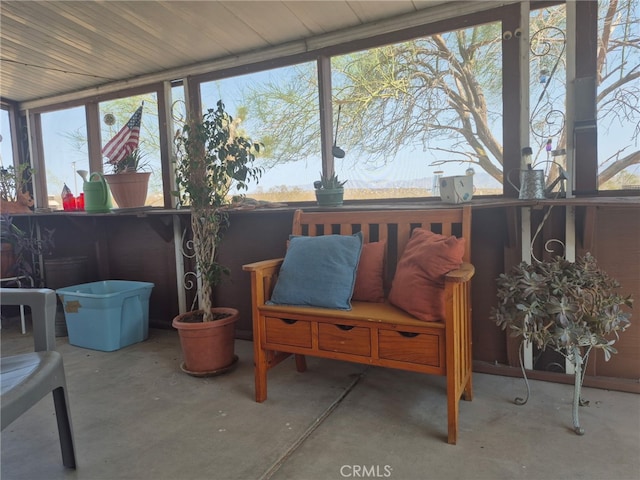63737 Gibson Rd, Joshua Tree, CA 92252 - sunroom with healthy amount of natural light and concrete flooring