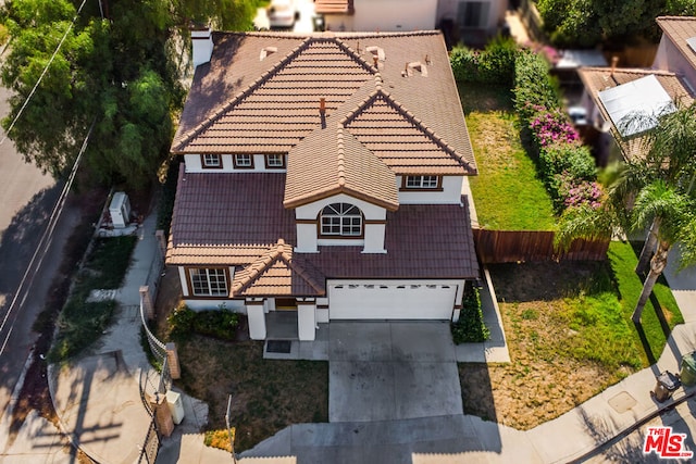 birds eye view of property