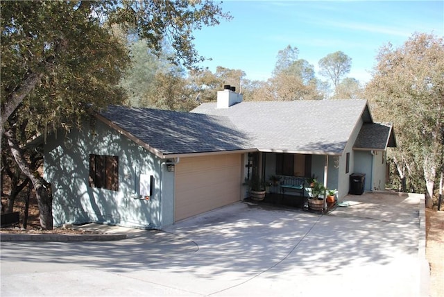 view of front of home featuring a garage