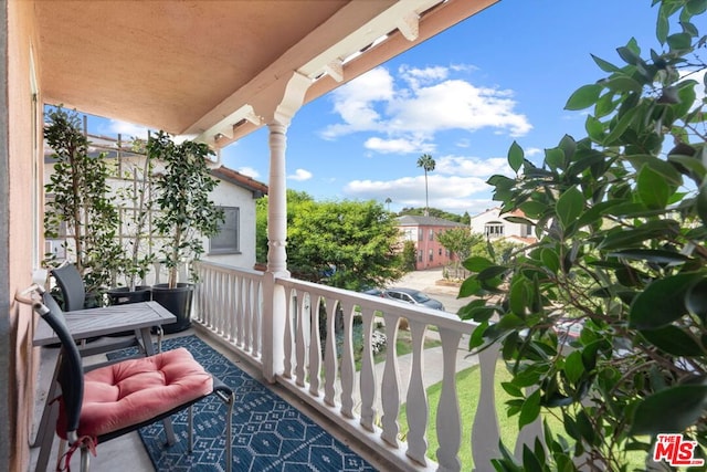 view of balcony