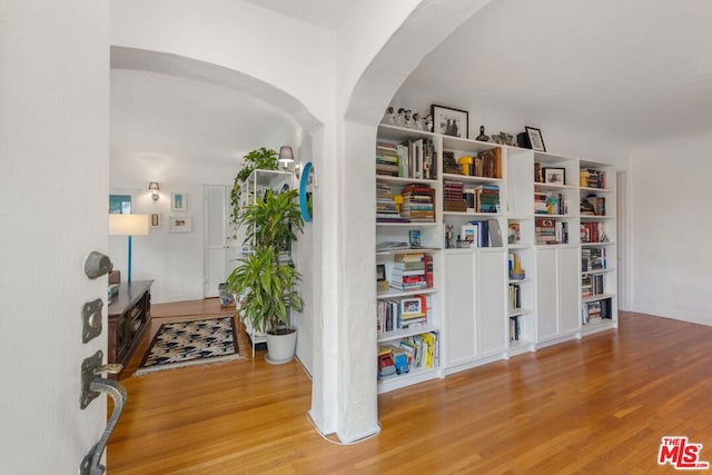 interior space featuring light hardwood / wood-style floors