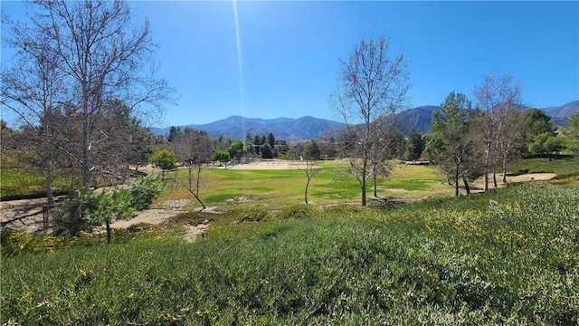 property view of mountains featuring a rural view