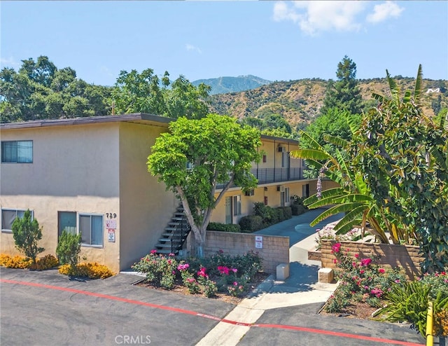 view of property with a mountain view