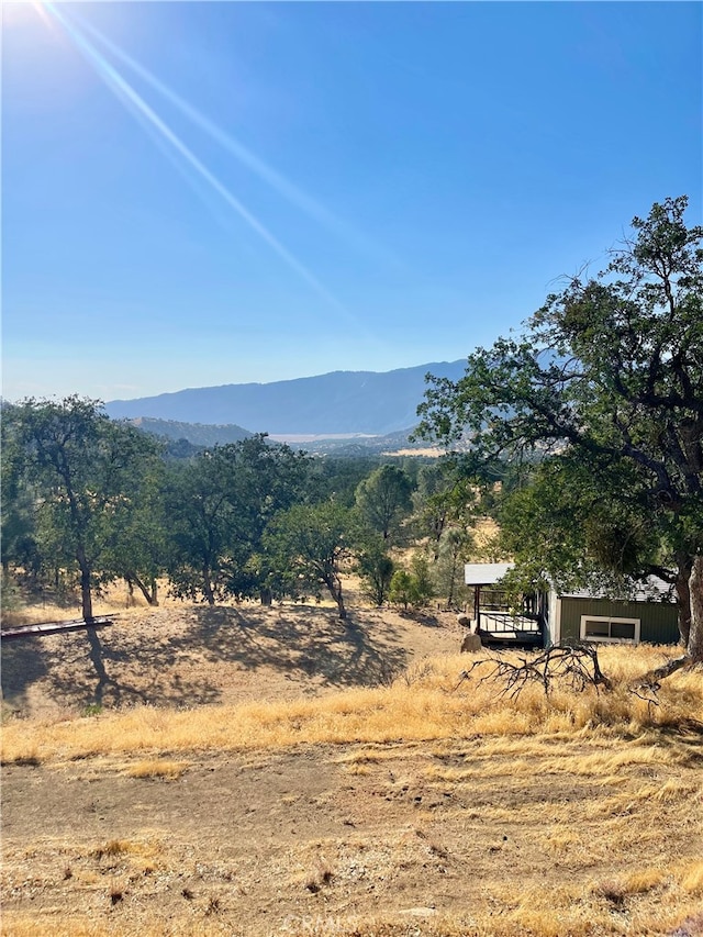 property view of mountains featuring a rural view