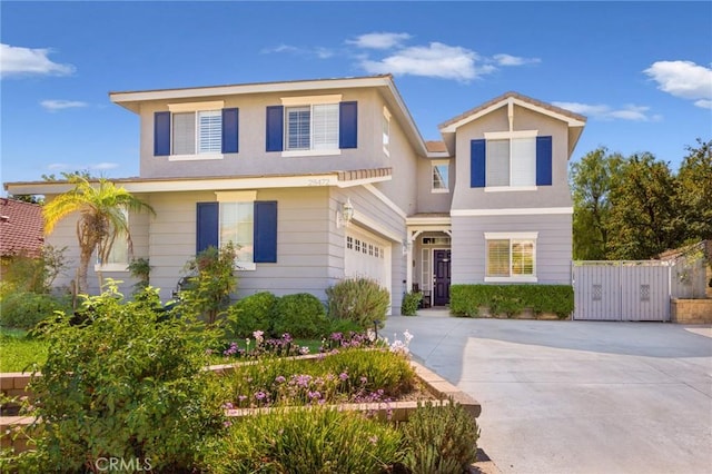 view of front of house featuring a garage