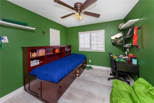 28472 Monterey Ct, Castaic, CA 91384 - bedroom featuring wood finished floors, ceiling fan, and an office area