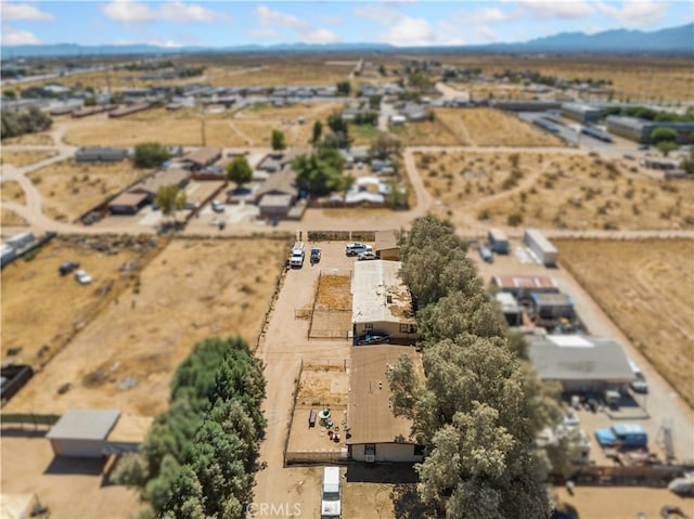 aerial view featuring a mountain view