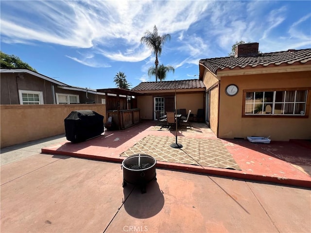 exterior space with a patio area