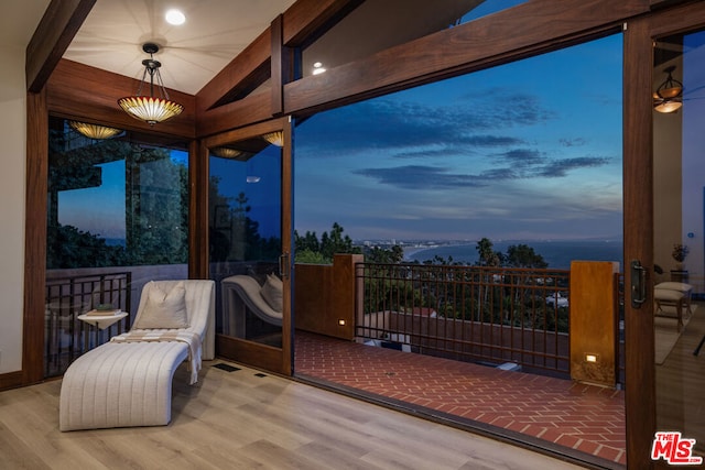 view of sunroom