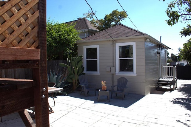 back of house featuring a patio