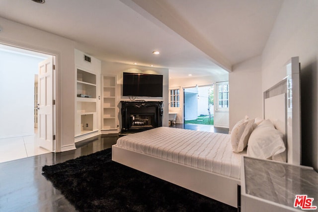 bedroom featuring light hardwood / wood-style floors