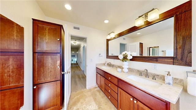 bathroom featuring vanity