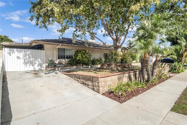 view of ranch-style home