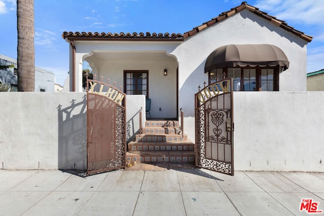 view of mediterranean / spanish house