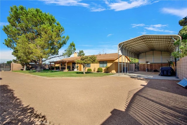 view of community featuring a lawn