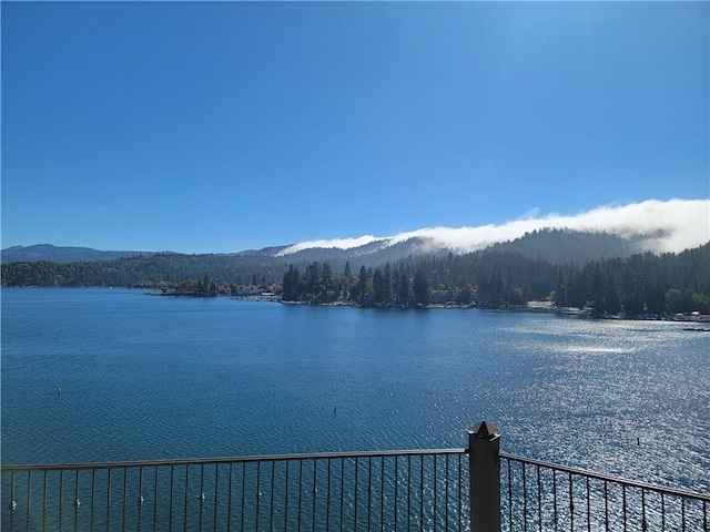 water view featuring a mountain view