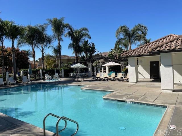 view of pool with a patio area