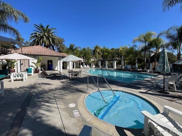 view of pool with a patio