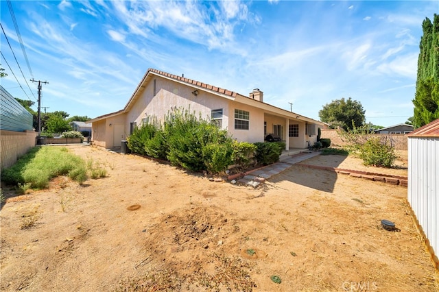 view of back of property