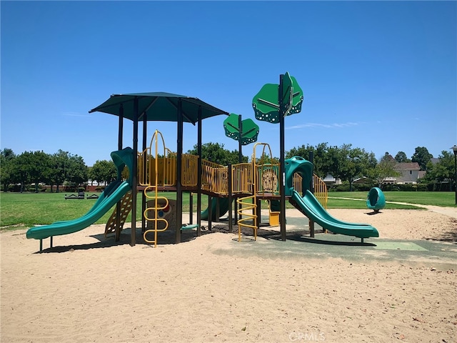 view of jungle gym