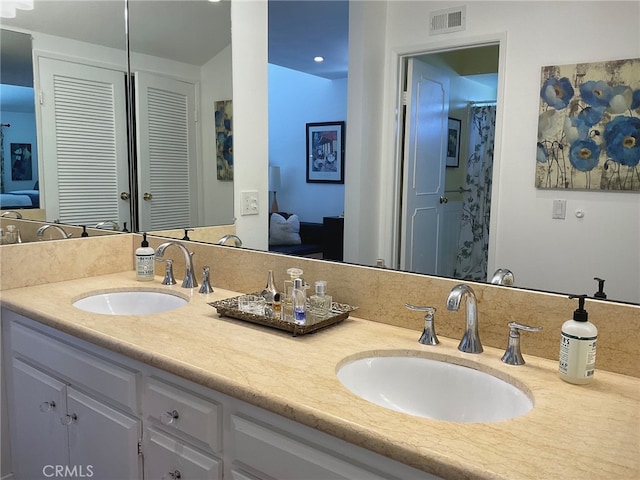 bathroom featuring vanity