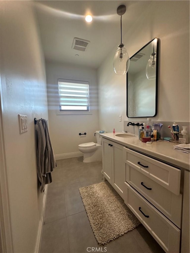 418UNITD W Fairview Ave Unit D, Arcadia, CA 91007 - bathroom featuring tile patterned floors, vanity, toilet, and baseboards