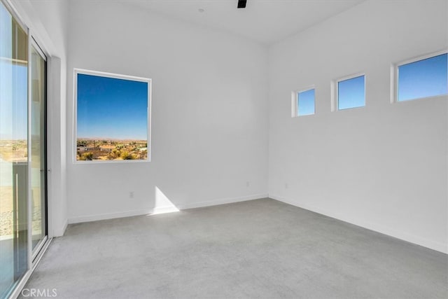 view of carpeted empty room