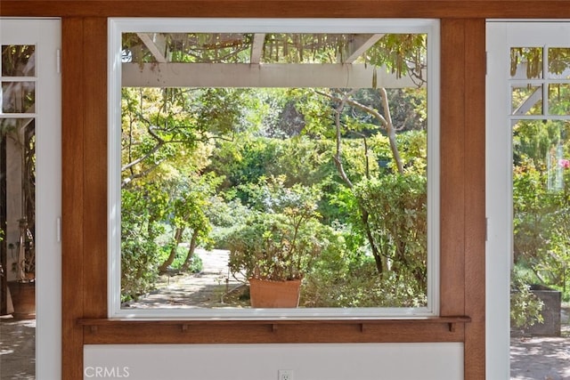 doorway to outside with plenty of natural light