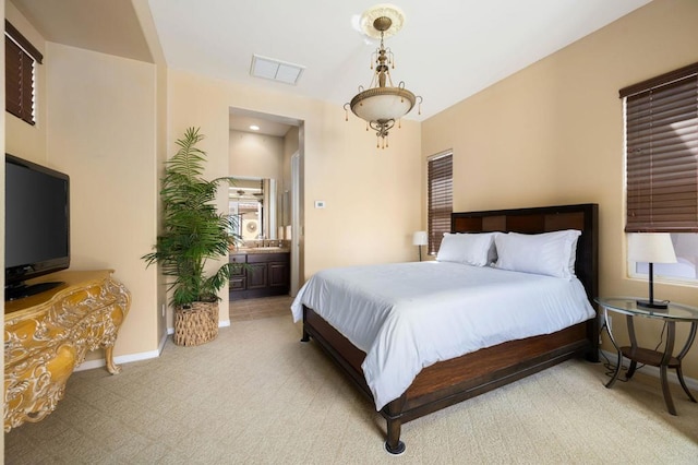 bedroom featuring carpet flooring