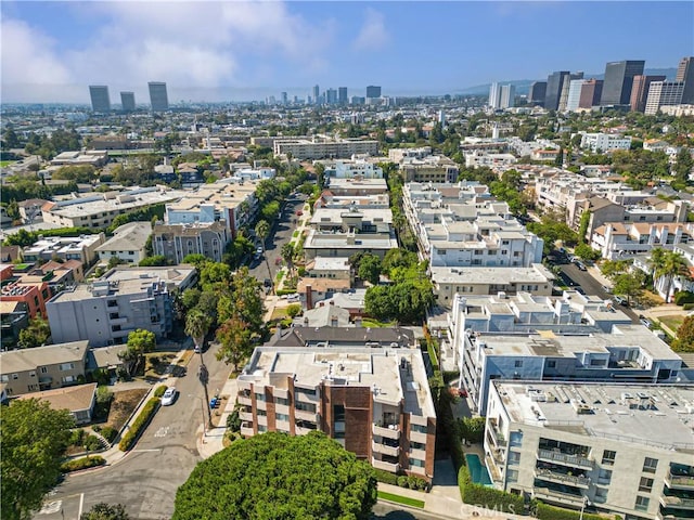 aerial view with a view of city