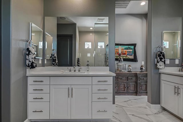 bathroom featuring vanity