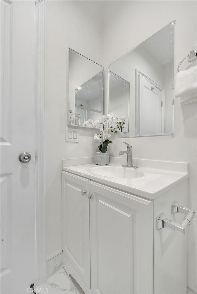 bathroom featuring vanity