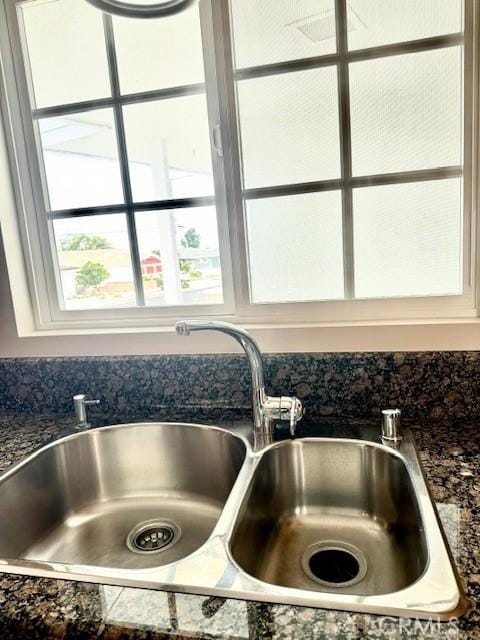 interior details featuring sink