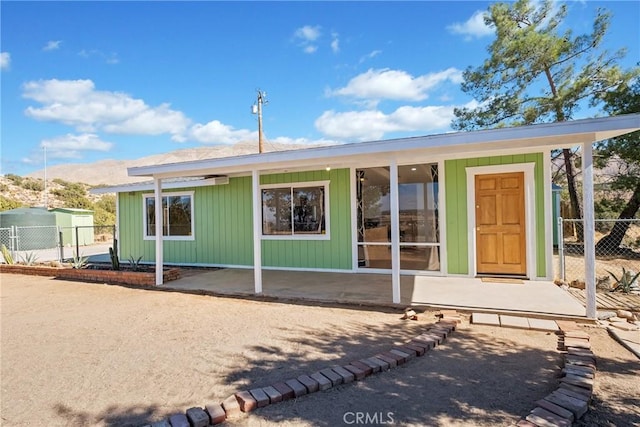 view of front of home with a porch