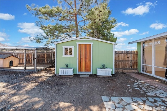 view of outbuilding