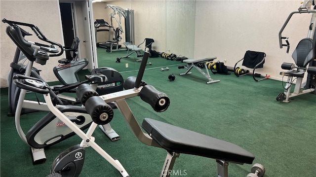 view of exercise room