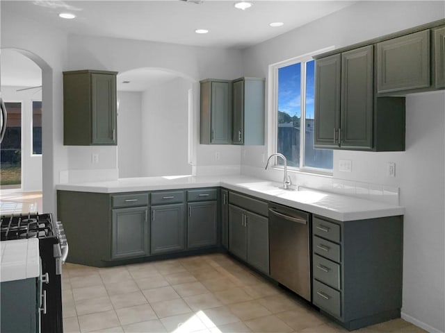 kitchen featuring stainless steel appliances and sink