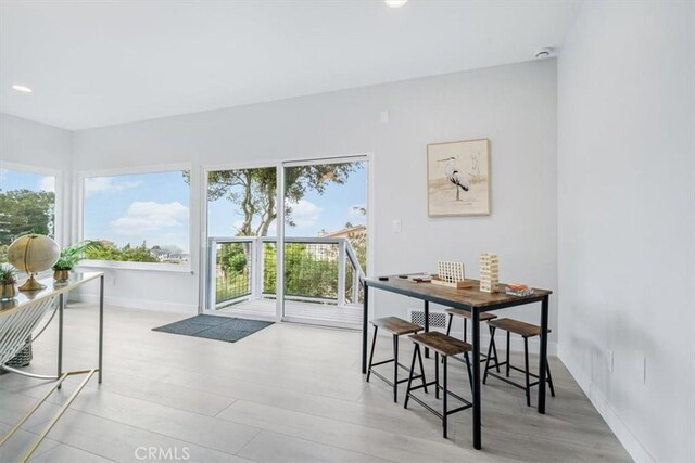 view of dining area