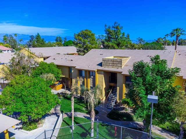 view of front of home with solar panels