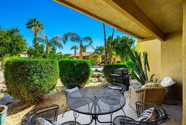 view of patio / terrace with grilling area