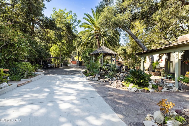 view of property's community featuring a gazebo