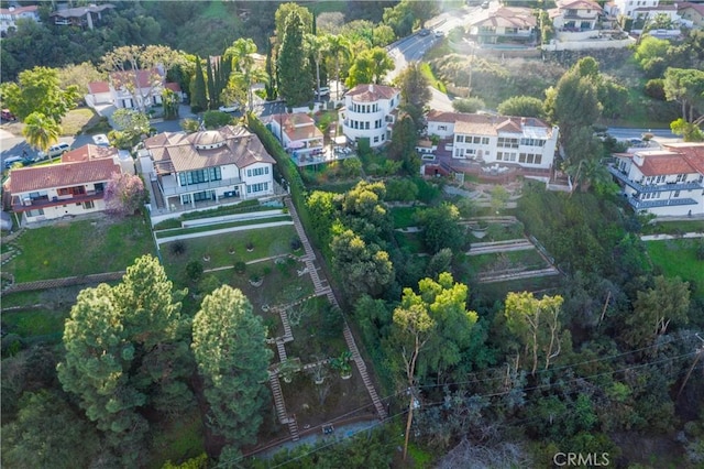 drone / aerial view featuring a residential view