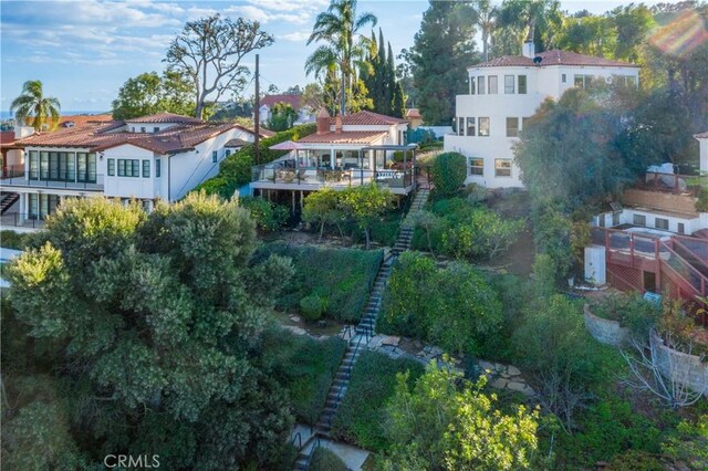 6401 Corsini Pl, Rancho Palos Verdes, CA 90275 - aerial perspective of suburban area