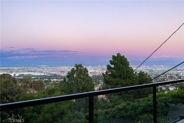 6401 Corsini Pl, Rancho Palos Verdes, CA 90275 - view of balcony at dusk